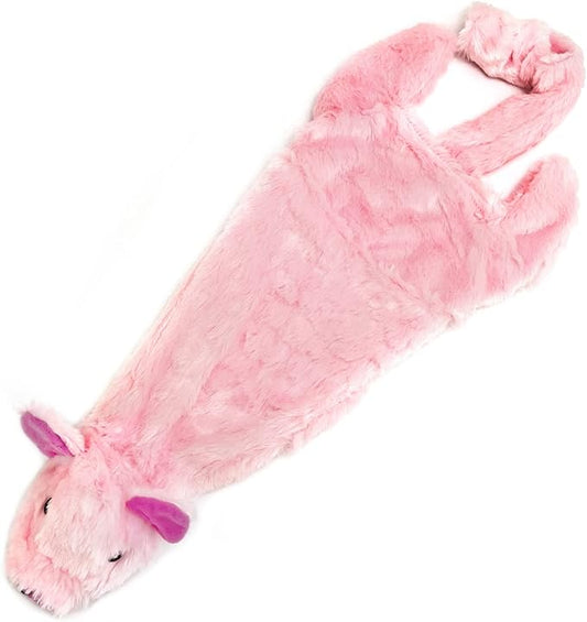 Best Pet Supplies Stuffing Free Squeaky Dog Toys for Small Dogs, Medium Dogs, and Large Dogs, Durable, Best Dog Chew Toy for Teething Puppy, Indoor Play, Holds Plastic Bottle - Pig, Large