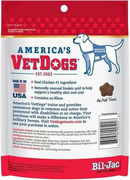 Bil Jac America's Vetdogs Skin & Coat Dog Treats, 10 Oz - Pack of 6 (60 oz in Total)