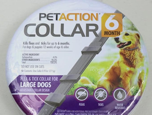 Pet Action Flea Tick Collar for Large Dogs