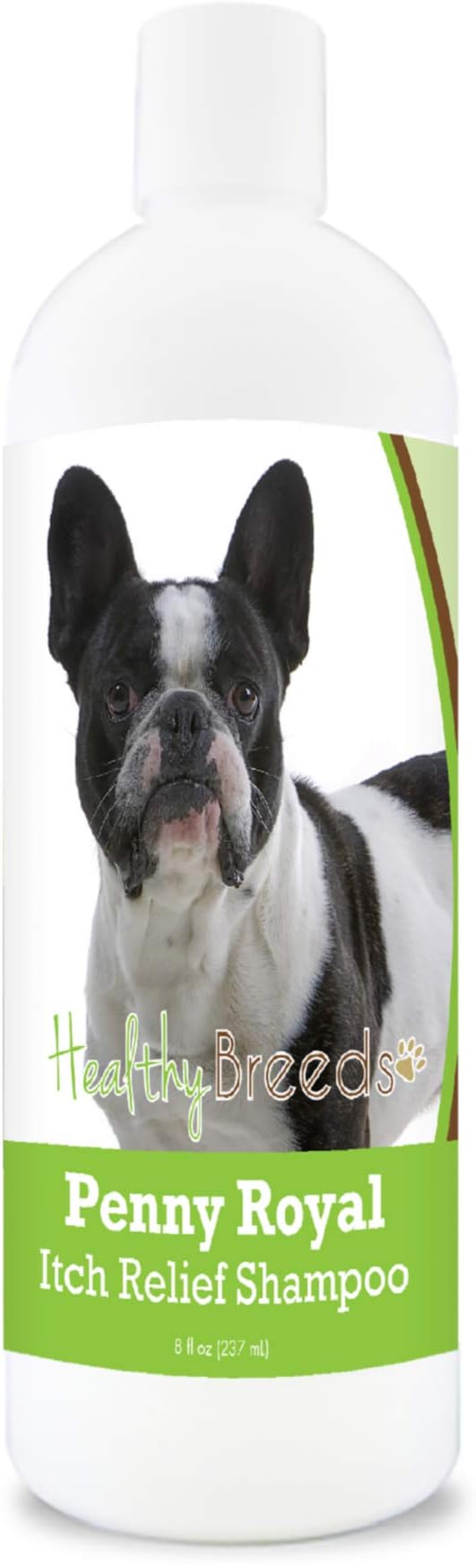 Healthy Breeds French Bulldog Penny Royal Itch Relief Shampoo - Stop The Scratching & Relieve The Itch with Essential Oils of Eucalyptus & Cedarwood - Mint Scent - 8 oz