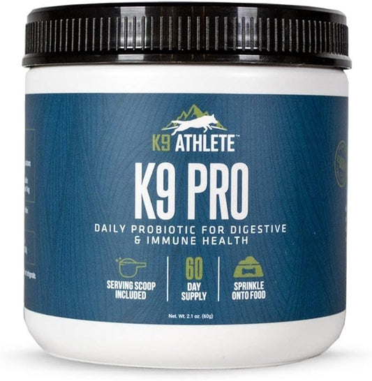K9 Athlete - K9 Pro | Dog Probiotic Powder - Dog Probiotics and Digestive Enzymes - Anti-Diarrhea Dog Nutritional Supplement - Canine Probiotic for Dog Digestive Support - Probiotics for Dogs