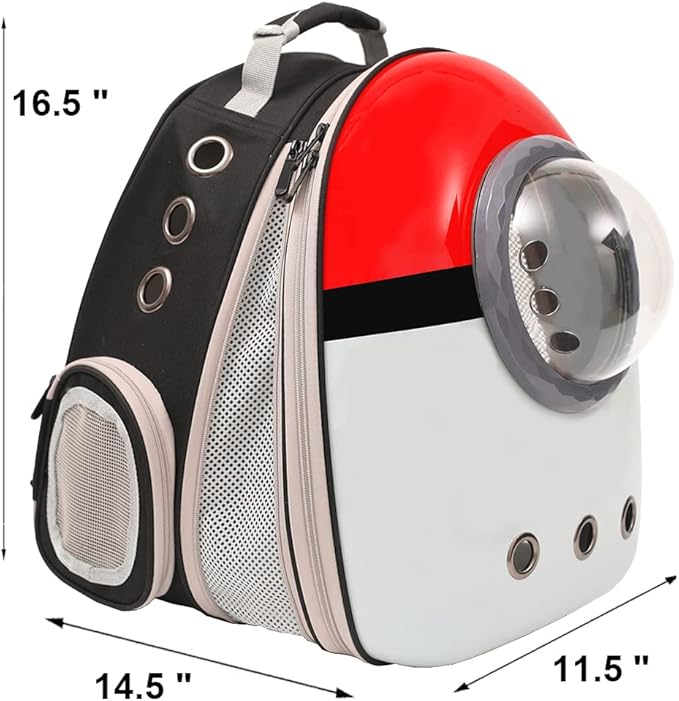 Front Expandable Cat Backpack Carrier, Fit up to 20 lbs, Space Capsule Astronaut Cat Bubble Backpack