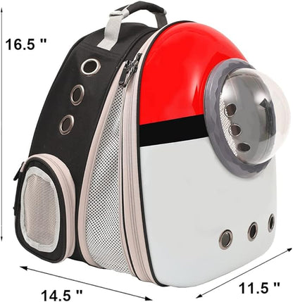 Front Expandable Cat Backpack Carrier, Fit up to 20 lbs, Space Capsule Astronaut Cat Bubble Backpack