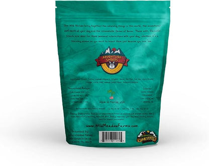 Wild Meadow Farms - Adventure Shreds Alligator & Bacon Dog Treats, Soft & Thin Dog Treats for Training & Rewards, Grain-Free Snacks for Pets of All Breeds and Ages - 2.5 Ounce Pouch