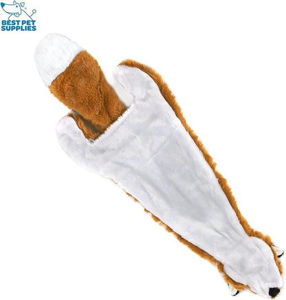 Best Pet Supplies Stuffing Free Squeaky Dog Toys for Small Dogs, Medium Dogs, and Large Dogs, Durable, Best Dog Chew Toy for Teething Puppy, Indoor Play, Holds Plastic Bottle - Fox, Raccoon, Medium