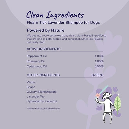 Flea Tick Protection Kit (Lavender Shampoo - Lemongrass Spray)