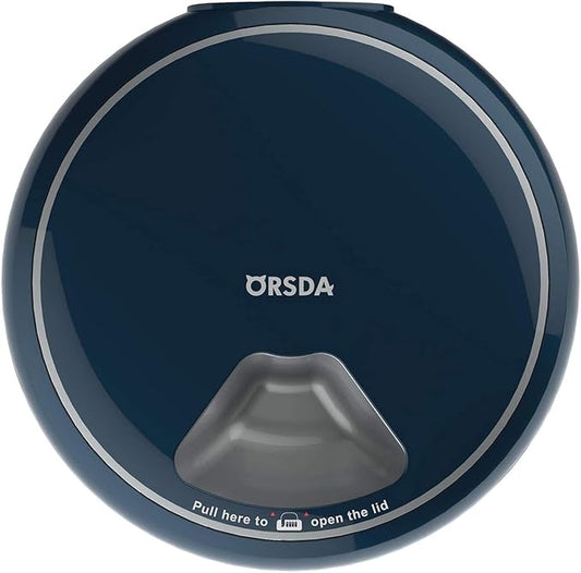 ORSDA Automatic Cat Feeder Wet Food/Dry Food, 5 Meal Timed Pet Feeder with Timer Programmable & Voice Recorder, Dual Power Supply Auto Feeder for Cats/Small Dogs