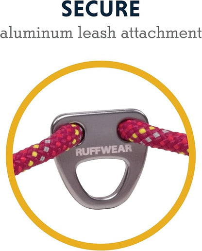 Ruffwear, Knot-a-Collar Dog Collar, Climbing Rope Collar for Everyday Use, Hibiscus Pink, 14"-20"