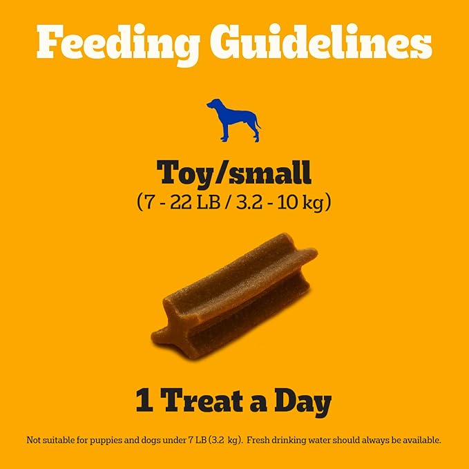 Pedigree Dentastix Toy & Small Breed, Original, Beef Flavor & Fresh Variety Pack, 2.36 lb. Pack