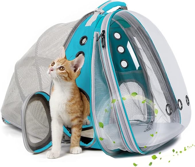 Dual Expandable Cat Backpack Carrier, Fit up to 20 lbs, Expandable Pet Carrier Backpack for Large Fat Cat and Small Puppy