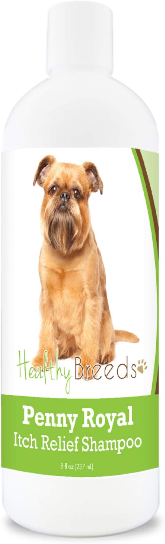 Healthy Breeds Brussels Griffon Penny Royal Itch Relief Shampoo - Stop The Scratching & Relieve The Itch with Essential Oils of Eucalyptus & Cedarwood - Mint Scent - 8 oz