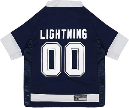Pets First NHL Tampa Bay Lightning Jersey for Dogs & Cats, X-Large. - Let Your Pet be a Real NHL Fan!