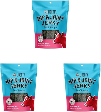 BIXBI Buckley Functional Healthy Hip and Joint Dog Jerky Treats, Beef Recipe, 5 Ounce (Pack of 3)
