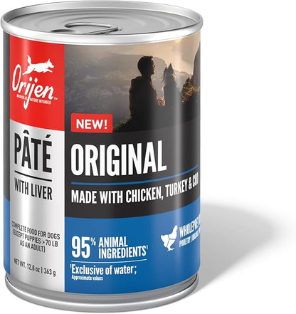 ORIJEN™ Original Pâté with Liver Wet Dog Food, Case of 12