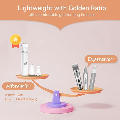Cat Grooming Clippers Kit for Matted Hair, Bautrium 3 in 1 Electric Pet Hair Trimmer for Thick Hair, Heavy Coat Butt Shaver Cordless Cat Razor Claw Fur Trimmer for Dogs and Other Small Animals at Home