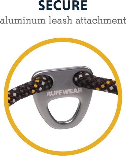 Ruffwear, Knot-a-Collar Dog Collar, Climbing Rope Collar for Everyday Use, Obsidian Black, 20"-26"