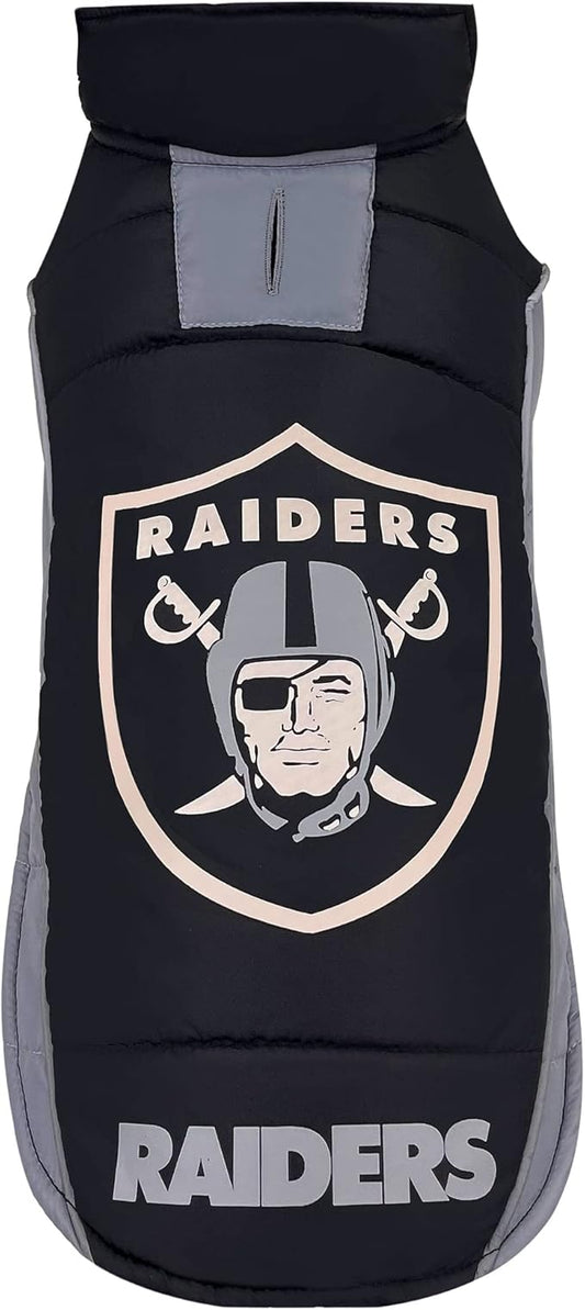 Pets First Pets NFL Licensed Dog & Cat Vest Pet Puffer Down Coat Jacket, Team Color, Small US