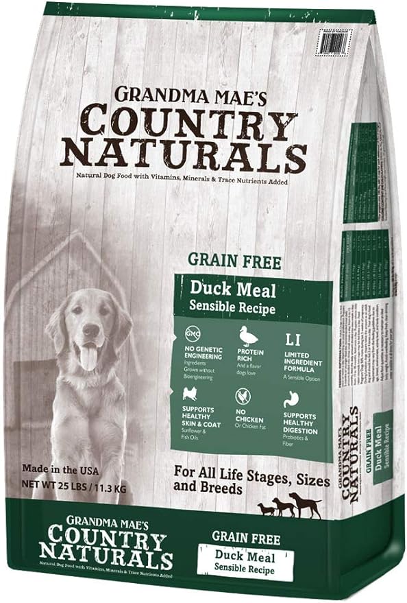 Grandma Mae's Country Naturals Grain Free Limited Ingredient Dog Duck 25 Lb