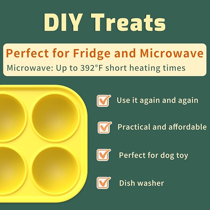 Dog Toy, Compatible with Woof Pops, Dogs Toys to Keep Them Busy, Refillable Homemade Freezable Dog Food, Reduces Anxiety Medium Large Dogs Frozen Treat Toy Holder