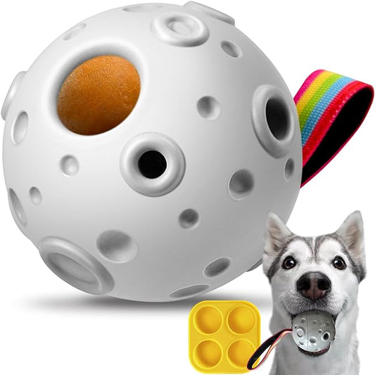 Dog toys,Dog Puzzle Toys to Keep Them Busy,Dog Ball Toys for 20-80Lbs,Treat Dispensing Dog Toys,Dog Treat Dispenser,Freezable Fillable Dog Food Toys,Large Interactive Rubber Dog Chew Toys