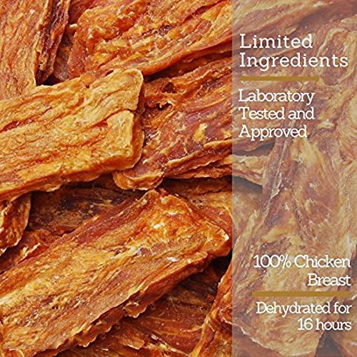 Kingdom Pets Filler Free Chicken Breast Jerky, Premium Treats for Dogs, 48-ounce bag