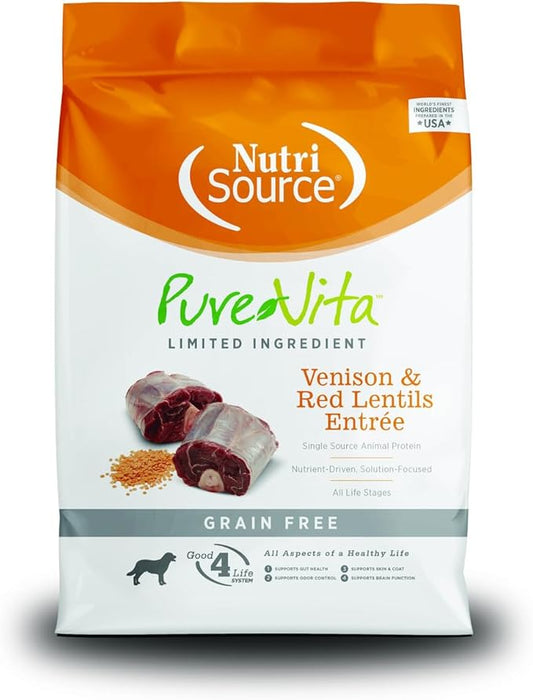 Purevita Grain Free Venison Dog Food 5Lb