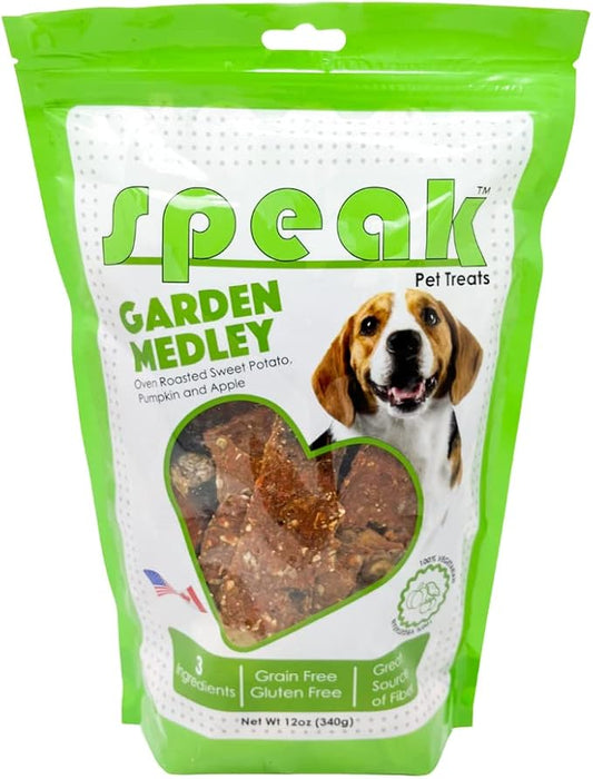 Fruit and Veggie Treats, Natural Gluten and Grain Free Low Calorie Garden Medley Chews, Perfect for Dogs, 12 Ounces