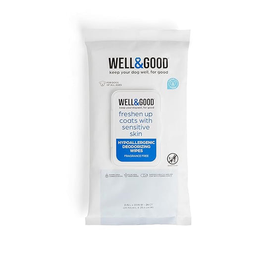 Petco Brand - Well & Good Hypoallergenic Deodorizing Dog Wipes, Pack of 24, 24 CT