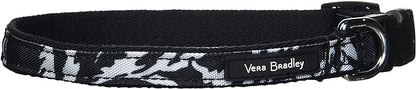 Vera Bradley Women's Recycled Lighten Up Water-repellent Adjustable Pet Collar, Glass Vines, Medium