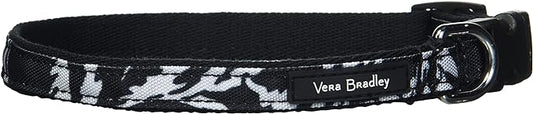 Vera Bradley Women's Recycled Lighten Up Water-repellent Adjustable Pet Collar, Glass Vines, Medium