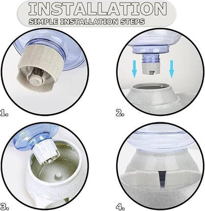 Water Dispenser Station for Large Dogs,3 Gallon/11L Gravity Automatic Feeder, Cat Dog Water Fountain, Dog Water Bowl Dispenser,Large Size Dog Drinking Fountain