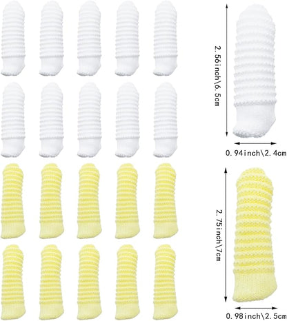 20 PCS Soft Fabric Finger Toothbrush Kit for Dogs and Cats, Pet Dental Finger Brush, Teeth Oral Cleaning, Dental Care for Dog Cat Teeth Cleaning Remove Plaque and Tartar