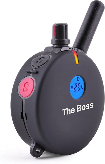 E-Collar ET-800-1 Mile Rechargeable Remote Waterproof Trainer - Static, Vibration and Sound Stimulation Collar with PetsTEK Dog Training Clicker