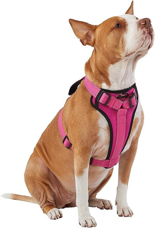 KONG Max Ultra Durable Neoprene Padded Chest Plate Dog Harness offered by The Barker Company (Pink, Medium)