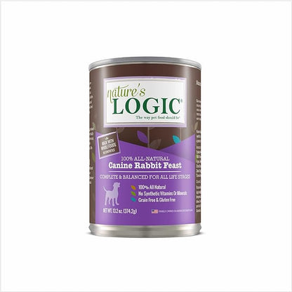 Natures Logic NL00180 Grain-Free Rabbit Feast Wet Dog Food, One Size