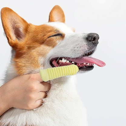20 PCS Soft Fabric Finger Toothbrush Kit for Dogs and Cats, Pet Dental Finger Brush, Teeth Oral Cleaning, Dental Care for Dog Cat Teeth Cleaning Remove Plaque and Tartar