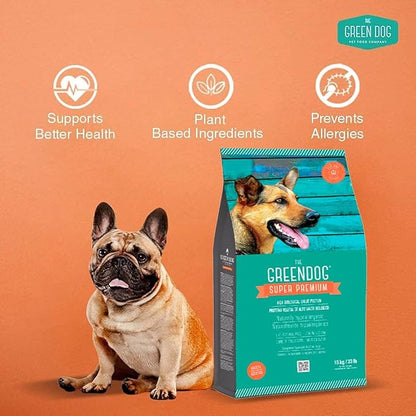 Super Premium Vegan Dry Dog Food for Adults Plant-Based Protein | Gluten & Junk-Free | Prevent Allergies & Diseases | Vegetable Flavor