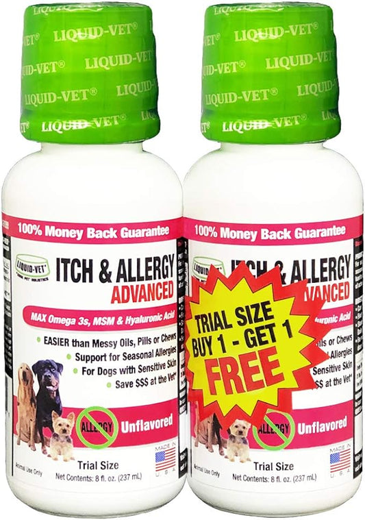 K9 Itch & Allergy Advanced Formula, Plain, 8 oz BOGO Trial Pack