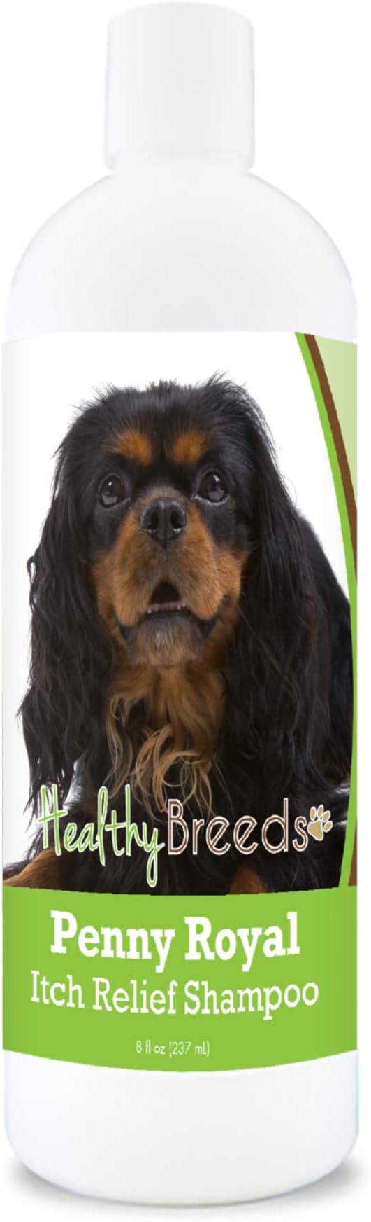 Healthy Breeds English Toy Spaniel Penny Royal Itch Relief Shampoo - Stop The Scratching & Relieve The Itch with Essential Oils of Eucalyptus & Cedarwood - Mint Scent - 8 oz