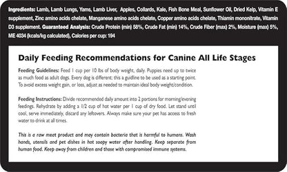 Fresh Is Best - Freeze Dried Raw Dog Food - Lamb, 16 Ounces