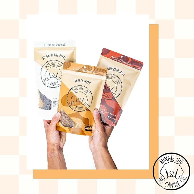 WINNIE LOU Jerky Organic Jerky Dog Treats Made in The USA – Human Grade Dog Treats – Dog Jerky Treats – All Natural Dog Treats – Healthy Dog Treats (Turkey Jerky)