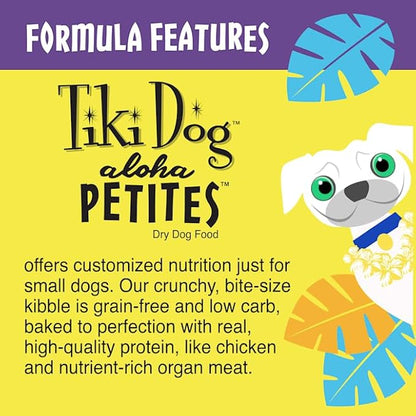 Tiki Dog Born Carnivore for Dogs, Savory Chicken, Peas & Lentils Recipe, Grain Free Baked Kibble for Maximum Nutrition, for Adult Dogs Breed Dogs, 10 lbs. Bag