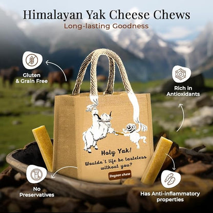 Dogsee Yak Cheese Himalayan Chews for Dogs Bulk Pack 2lb (Small - 26 Chews) | No Preservatives | Rich in Protein & Calcium | Premium Dog Dental Chews