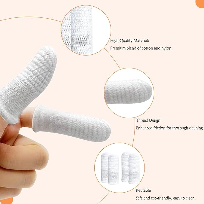 10PCS Dog Finger Toothbrush, Dog Toothbrush Soft Finger Toothbrush for Dogs Dental Care, Dog Toothbrush Finger Cat Toothbrush Washable Dog Tooth Brushing Kit, 1 Set for Two Fingers (5 Sets)