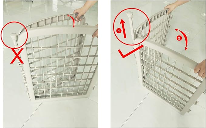 Amazon Basics 8-Panel Octagonal Plastic Pet Pen Fence Enclosure With Gate, 59 x 58 x 28 Inches, Grey
