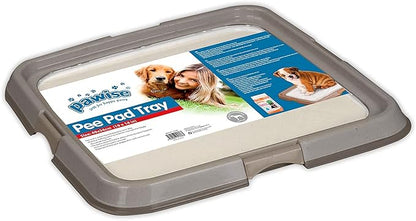 PAWISE Puppy Pads/Dog Pads Holder,Pee Pad Holder,Puppy Pad Holder,Dog Potty Tray for Dog Training for Puppies, Small Dogs & Cats 19.2 x 14 inch