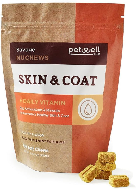 Ultimate Skin & Coat Dog Chews-3X Number of Chews-Advanced Daily, Omega 3, DHA, EPA-Dry Skin Soother - Mission-Proven Globally in Our Counterterrorism Work