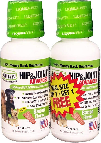 K9 Hip & Joint Advanced Formula, Bacon Flavor, 8 oz BOGO Trial Pack