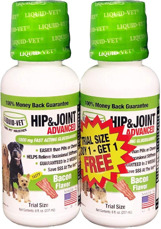 K9 Hip & Joint Advanced Formula, Bacon Flavor, 8 oz BOGO Trial Pack