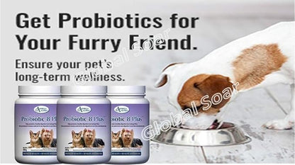 Omega Alpha Pet Probiotic 8 Plus - Probiotics, Enzymes, and Fibre for Better Pet Digestion.-500g